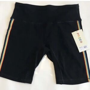 Target LGBTQ Pride Black Biker Shorts Size XL NWT